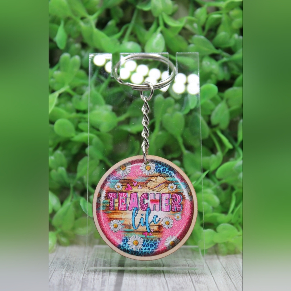 Colorful Teacher Life Key Holder